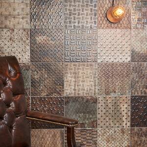 Joup Copper 9.84 in. x 9.84 in. Textured Porcelain Floor and Wall Tile (8.07 sq. ft./Case)