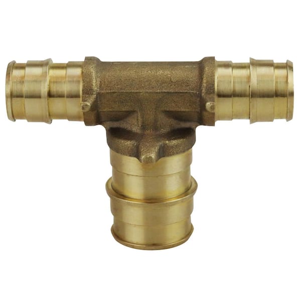 1/2 in. x 1/2 in. x 3/4 in. Brass PEX-A Expansion Barb Reducing Tee