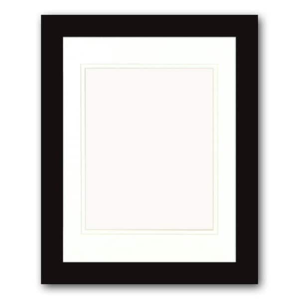 Ptm Images 1 Opening 8 In X 10 In Matted Black Portrait Frame Set Of 2 8 0001a Black The Home Depot