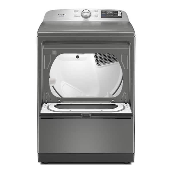 7.4 cu. ft. vented Front Load Electris Dryer in Classic Silver with Pet Pro Option