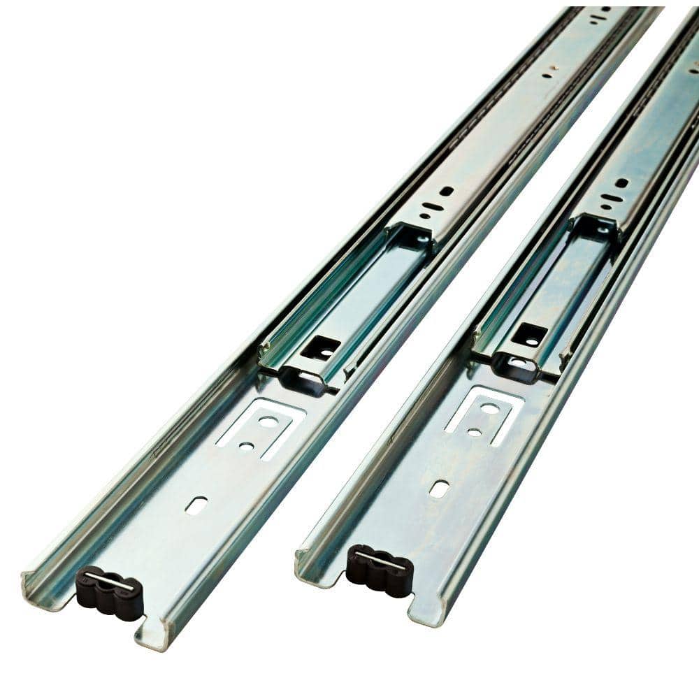 1 Pair 18 in. Full Extension Side Mount Ball Bearing Drawer Slide 1-Pair (2