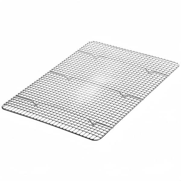 11.5 in. x 16.5 in. Stainless Steel Cooling Rack with Oven Safe for Bacon, BBQ, Jerky, Bread, Pizza, and Cake (1-Pack)
