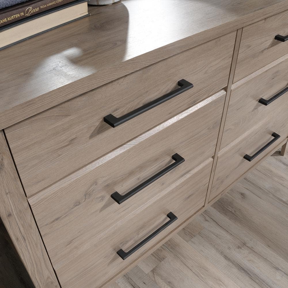 Laurel Oak Double Dresser with Extra Deep Horizontal Drawers
