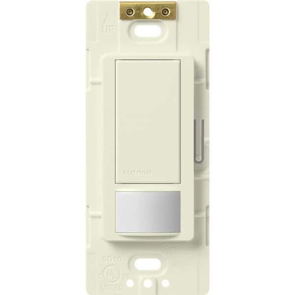 Lutron Maestro Vacancy-Only Sensor Switch, 2 Amp/Single-Pole, No Neutral Required, Biscuit (MS-VPS2-BI)