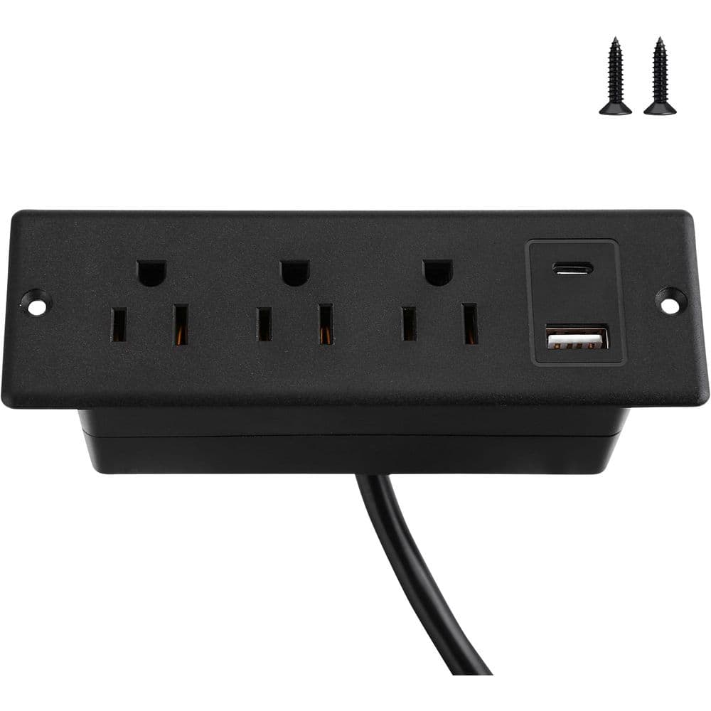 6 ft 2-Outlet 1 USB-A Port 1 USB-C Port Surge Protector with Flush-Mount Ultra-Compact Space-Saving Design price history on PriceWatchPro