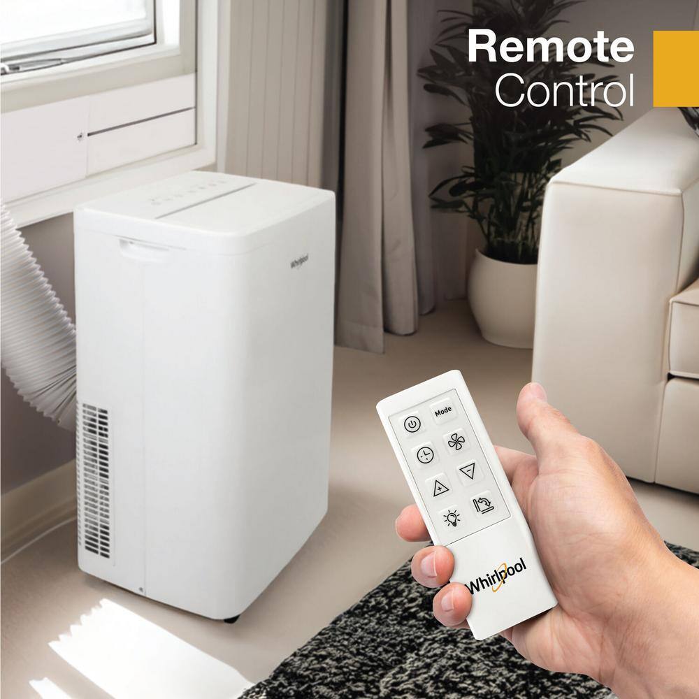 Whirlpool 14,000 BTU White Portable Air Conditioner with Heater and Remote