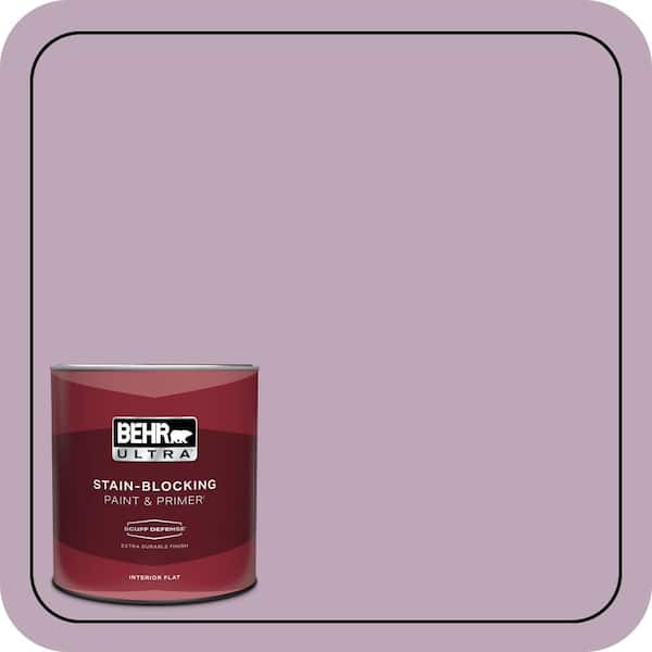 BEHR ULTRA 1 qt. #680F-4 Soft Heather Extra Durable Flat Interior Paint & Primer