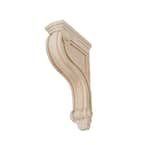 8 in. x 2 in. x 4-3/4 in. Unfinished Small North American Solid Hard Maple Classic Traditional Plain Wood Corbel