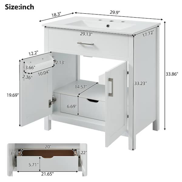 Have a question about Virubi 30 in. W Single Sink Bath Vanity in