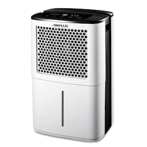 50 pt. 2,000 sq. ft. Dehumidifier with Bucket and Drain Hose for Bathroom, with Auto Defrost, Variable Speed (White)