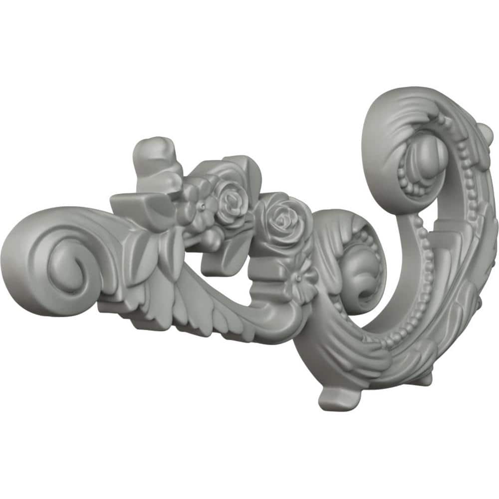 Monique 11'' White Primed Urethane Scroll Onlay