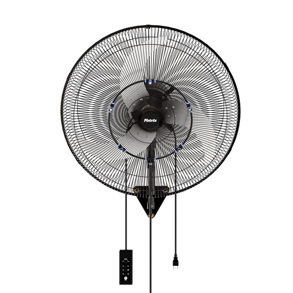 24 in. 7200 CFM 3-Speed, Oscillating High Velocity Wall Mounted Fan in Black, IP44 Waterproof & Rust-proof price history on PriceWatchPro