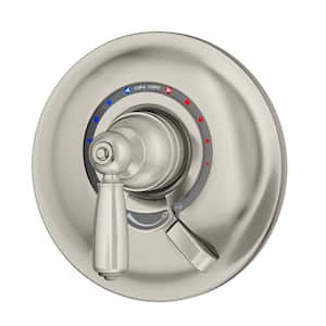 , Valve Not Included Symmons 5401-STN-TRM Degas Single Handle Shower Faucet Trim in Satin Nickel 