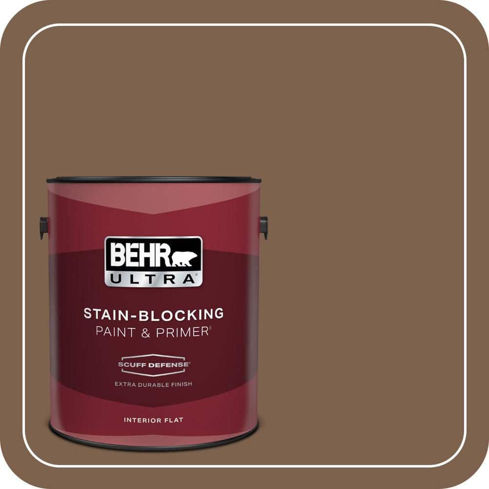 1 gal. #PMD-60 Rich Walnut Extra Durable Flat Interior Paint & Primer price history on PriceWatchPro