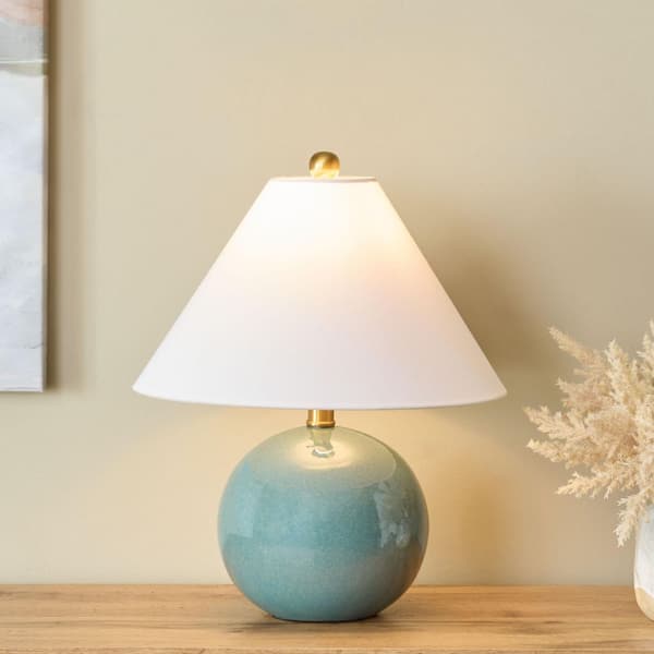 Giana 17.5 in. Blue Table Lamp