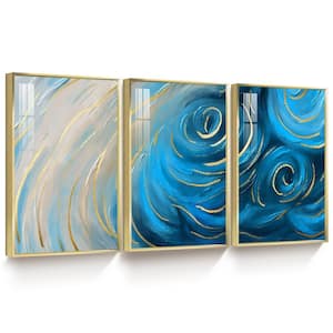 Framed Canvas Wall Art Oil Paintings Impressionism Aesthetic Art Print, 3  Panels, 12 in. x 16 in.