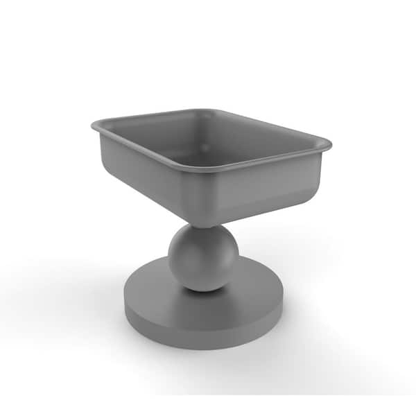 Allied Brass Vanity Top Soap Dish in Matte Gray