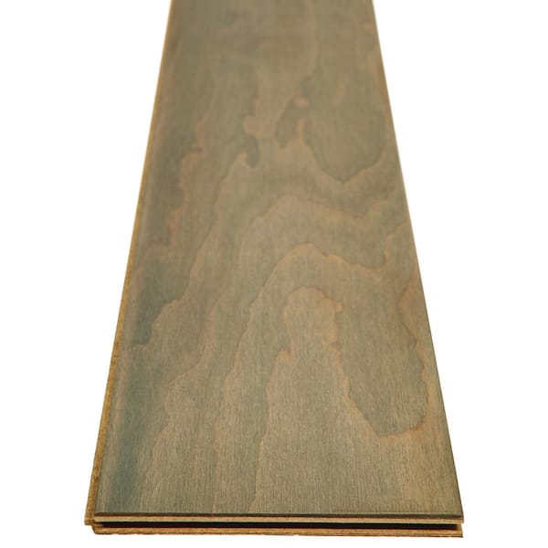Shaw Opulent Sand Maple 3/8 In. T X 5 in. W Tongue and Groove Smooth Engineered Hardwood Flooring (23.66 sq.ft./case)