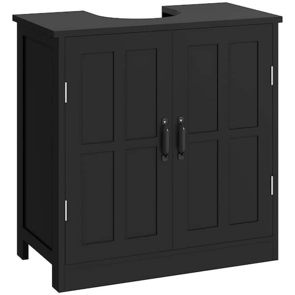 Pedestal Sink Storage Cabinet, Under Sink Cabinet with 2 Doors and Adjustable Shelf, Bathroom Vanity