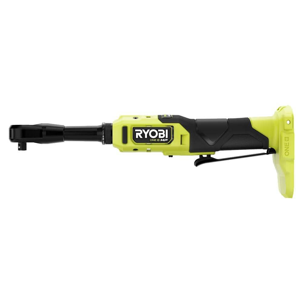 RYOBI ONE+ HP 18V Brushless Cordless 3/8 in. Extended Reach Ratchet ...