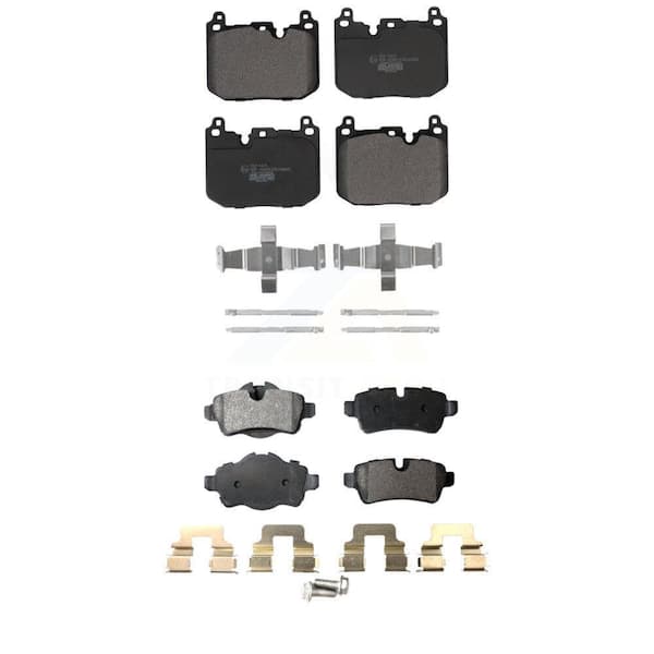 TEC Front Rear Ceramic Brake Pads Kit For 2015 Mini Cooper S/John Works with 1.6L KTC-100716
