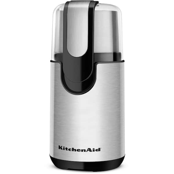 Aigostar Coco- Electric Coffee Grinder with Stainless Steel Blades | Grinds Coffee Beans Spices Nuts and Grains | One-Touch 60g Black