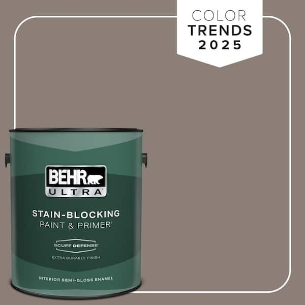 BEHR ULTRA 1 gal. Home Decorators Collection #HDC-NT-27B Wild Truffle Extra Durable Semi-Gloss Enamel Interior Paint & Primer