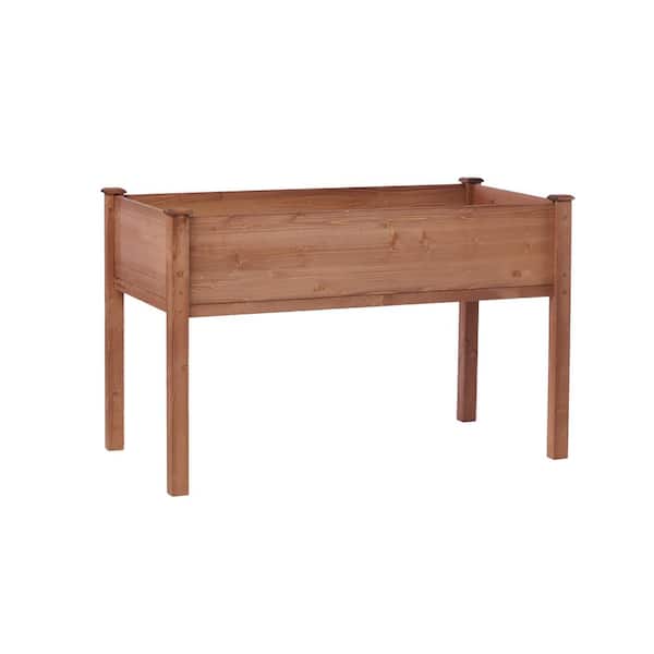 48 x 24 x 30 in. Raised Garden Bed with Legs, Elevated Planter Box,Brown
