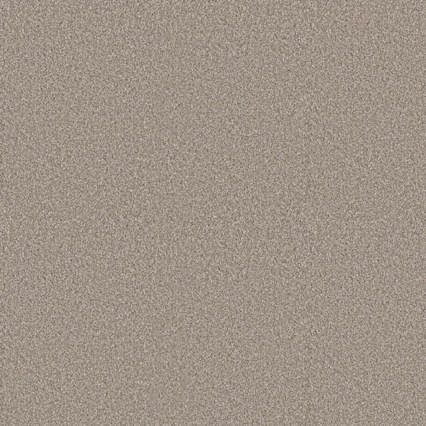 8 in. x 8 in. Texture Carpet Sample - Cuddle Cakes I - Color White Cap