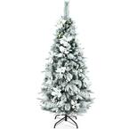 5 ft. Snow Flocked Pencil Artificial Christmas Tree