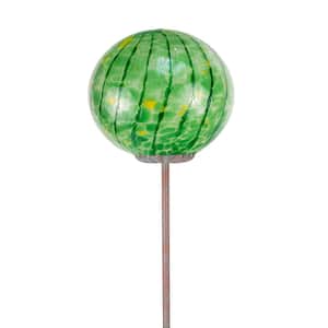 8 in. Elliptical Lollipop KD Globe Stake Planter Accessory- Green