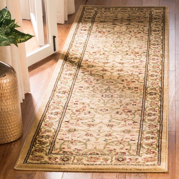 Lyndhurst 2 ft. x 10 ft. Beige/Ivory Floral Runner Rug