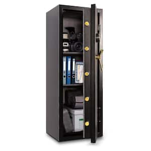 7.6 cu. ft. All Steel Burglary and Fire Safe with Electronic Lock, Black