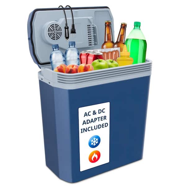 24 L Electric Cooler and Warmer Portable Car Fridge with Handle