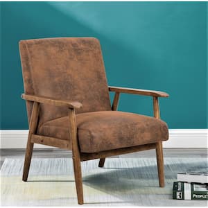 Charles Light Brown Classic Mid-Century Modern Chair