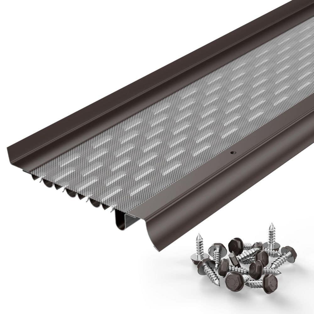 Micromesh [5 in. x 1 ft.] Gutter Guard only for 5 in. K-Style Gutters, Aluminum Frame and SS Mesh, Dark Bronze price history on PriceWatchPro