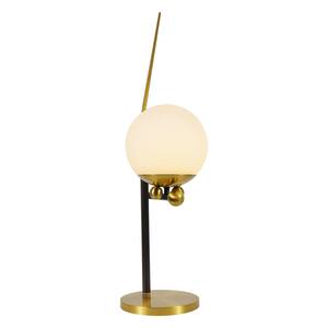 Chianti 21.75 in. Antique Brass Indoor Integrated LED Table Lamp with 4-Way Touch Sensor Base for 3 Step Brightness Mode