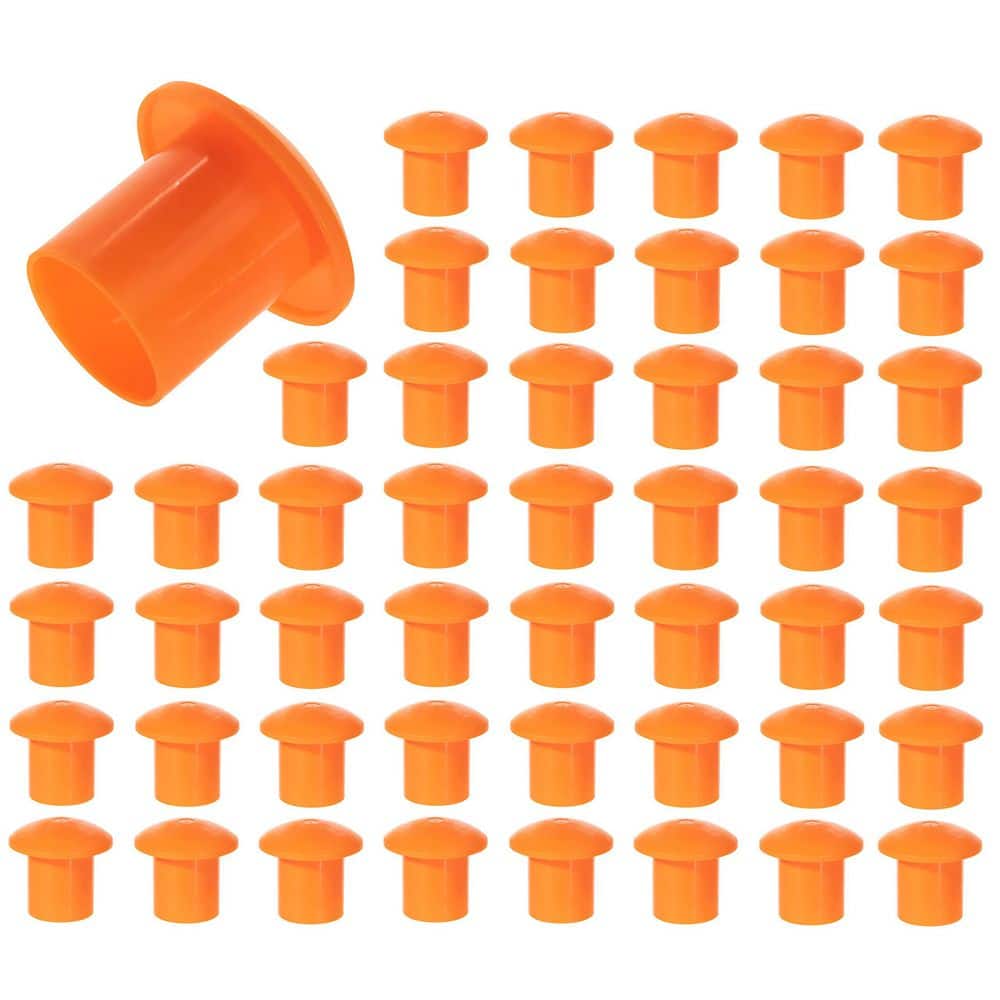 50 Pack 0.38 in. x 0.125 ft. Rebar Caps, Mushroom Safety Caps, Fit for 3 to 7 Gauge Rebar price history on PriceWatchPro