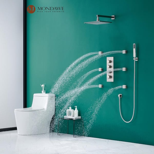 Various colors Waterfall Wall Mounted Shower System - LISA