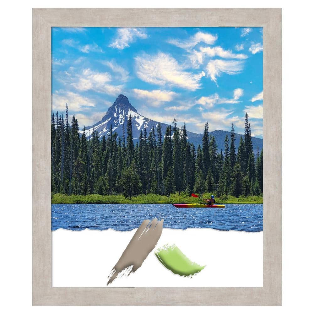 Marred Silver Wood Picture Frame Opening Size 18 x 22 in. price history on PriceWatchPro