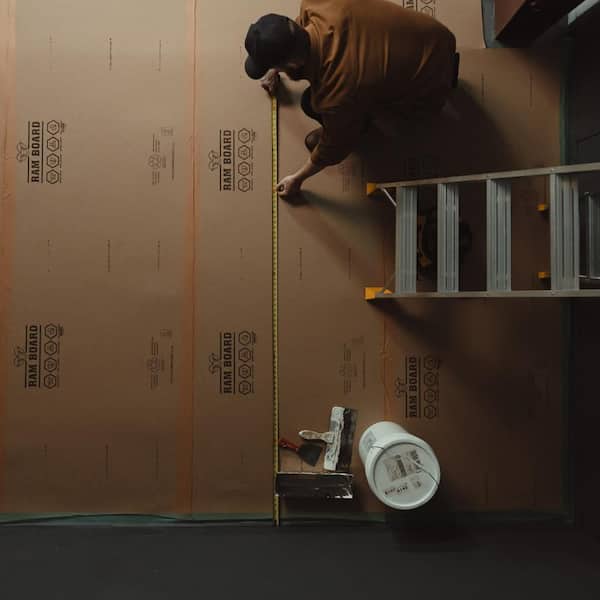 Ram Board 38 in. W x 50 ft. L Heavy Duty Temporary Floor Protection ...