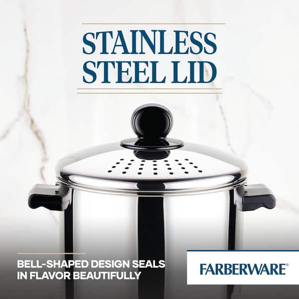 Farberware Classic Stainless Steel 3-Quart Covered Straining