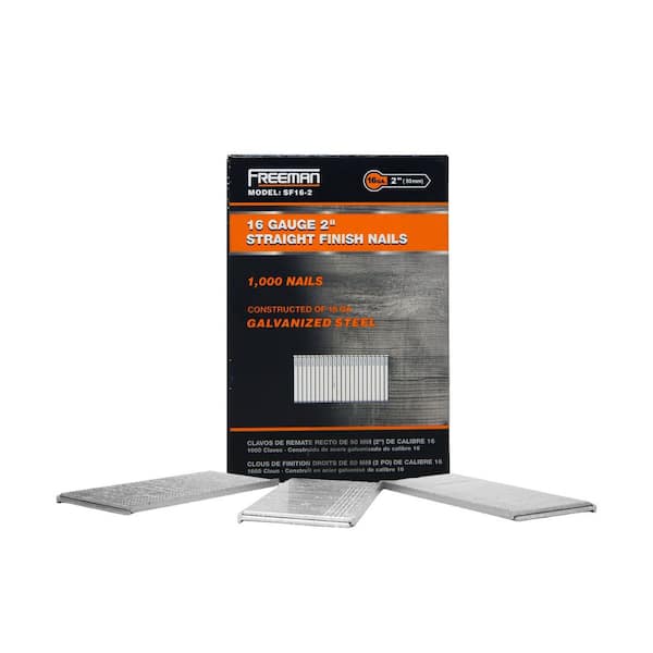 2 in. 16-Gauge Glue Collated Straight Finish Nails (1000-Count)