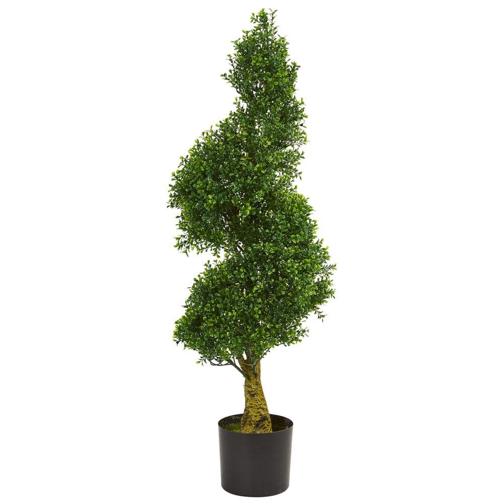4 ft. UV Resistant Indoor/Outdoor Spiral Boxwood Artificial Tree price history on PriceWatchPro