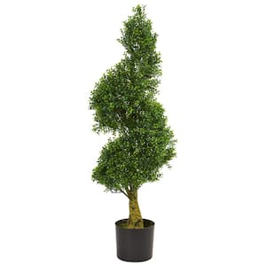 46” Mini Cedar Artificial Pine Tree in Decorative Urn UV Resistant