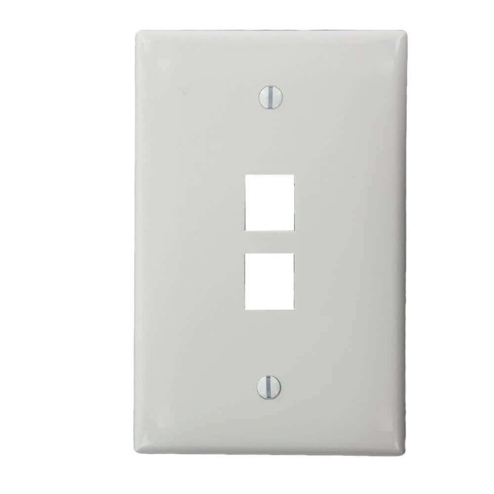 Leviton White 1Gang Despard Wall Plate (1Pack) 410912WN The Home Depot
