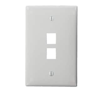 White 1-Gang Despard Wall Plate (1-Pack)