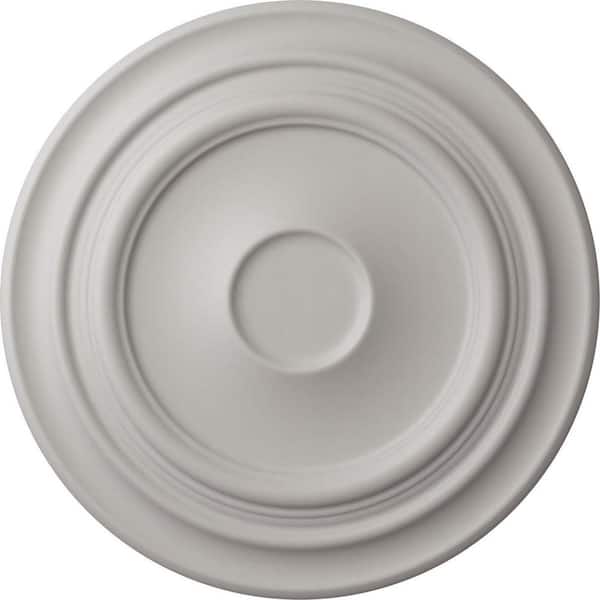 Ekena Millwork 32-5/8 in. x 1-1/2 in. Giana Urethane Ceiling Medallion (Fits Canopies up to 7-7/8 in.), Ultra Pure White