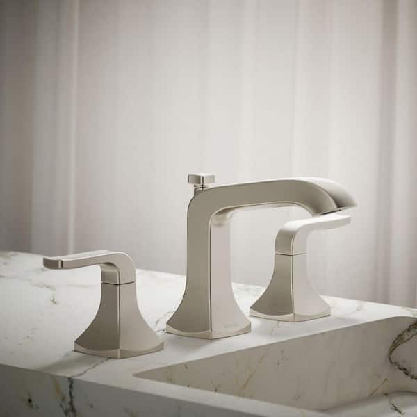 Rubicon 8 in. Widespread 2-Handle Bathroom Faucet in Vibrant Brushed Nickel