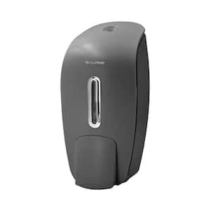 27 oz. Plastic Manual Push Surface-Mount Commercial Soap Dispenser, Gray